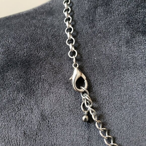 Womens Multicolor Multiple Beaded Cable Chain Necklace with Lobster Clasp - Picture 7 of 7